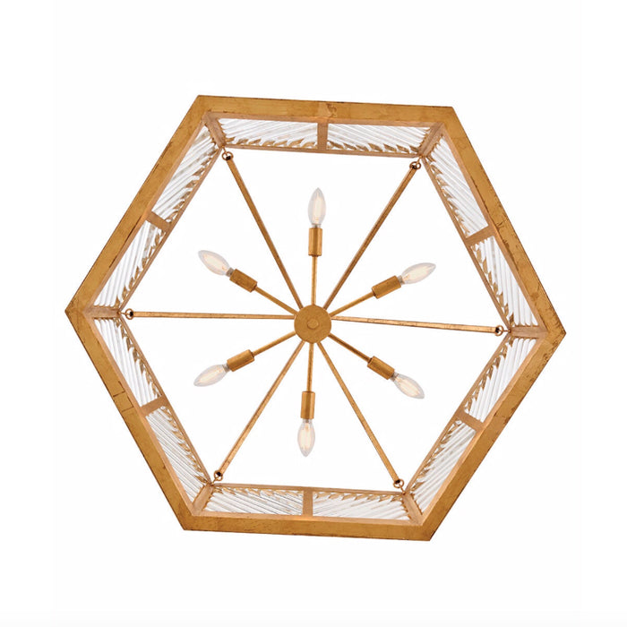 Hinkley 47466 Sura 6-lt 35" LED Chandelier