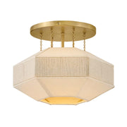 Hinkley 47493 Lyla 1-lt 15" LED Semi-Flush Mount