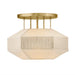 Hinkley 47493 Lyla 1-lt 15" LED Semi-Flush Mount