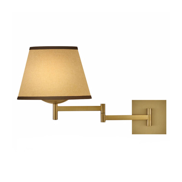 Hinkley 47510 Sonia 1-lt 13" Tall LED Task Wall Sconce - Light Beige Fabric
