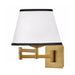 Hinkley 47510 Sonia 1-lt 13" Tall LED Task Wall Sconce - Off-White Linen