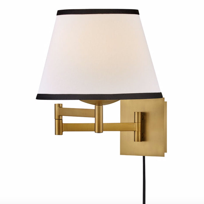 Hinkley 47510 Sonia 1-lt 13" Tall LED Task Wall Sconce - Off-White Linen