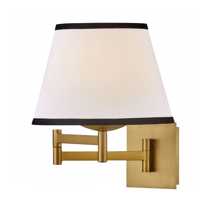 Hinkley 47510 Sonia 1-lt 13" Tall LED Task Wall Sconce - Off-White Linen