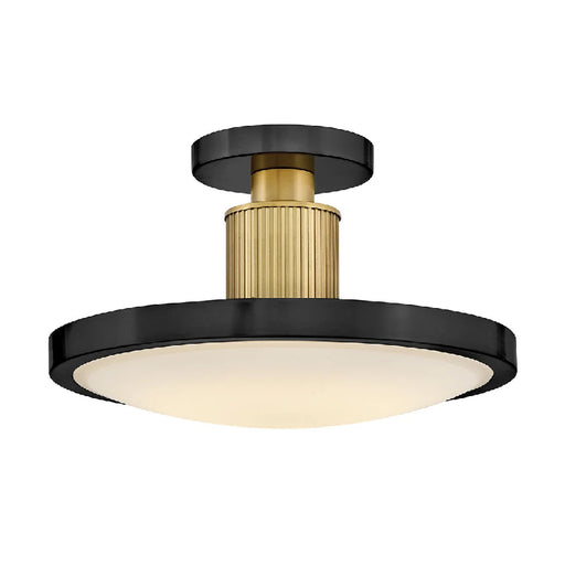Hinkley 47593 Kiran 1-lt 6" LED Semi-Flush Mount - Black