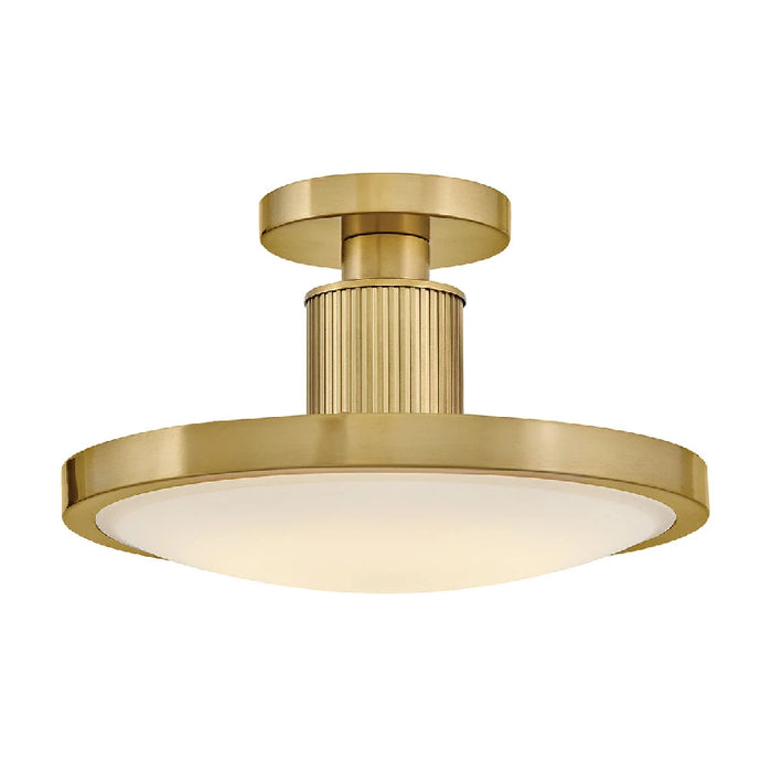 Hinkley 47593 Kiran 1-lt 6" LED Semi-Flush Mount - Lacquered Brass