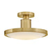 Hinkley 47593 Kiran 1-lt 6" LED Semi-Flush Mount - Lacquered Brass