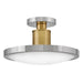 Hinkley 47593 Kiran 1-lt 6" LED Semi-Flush Mount - Polished Nickel