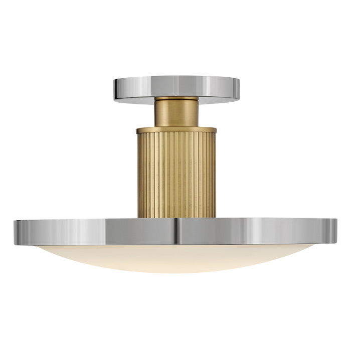 Hinkley 47593 Kiran 1-lt 6" LED Semi-Flush Mount - Polished Nickel