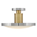 Hinkley 47593 Kiran 1-lt 6" LED Semi-Flush Mount - Polished Nickel
