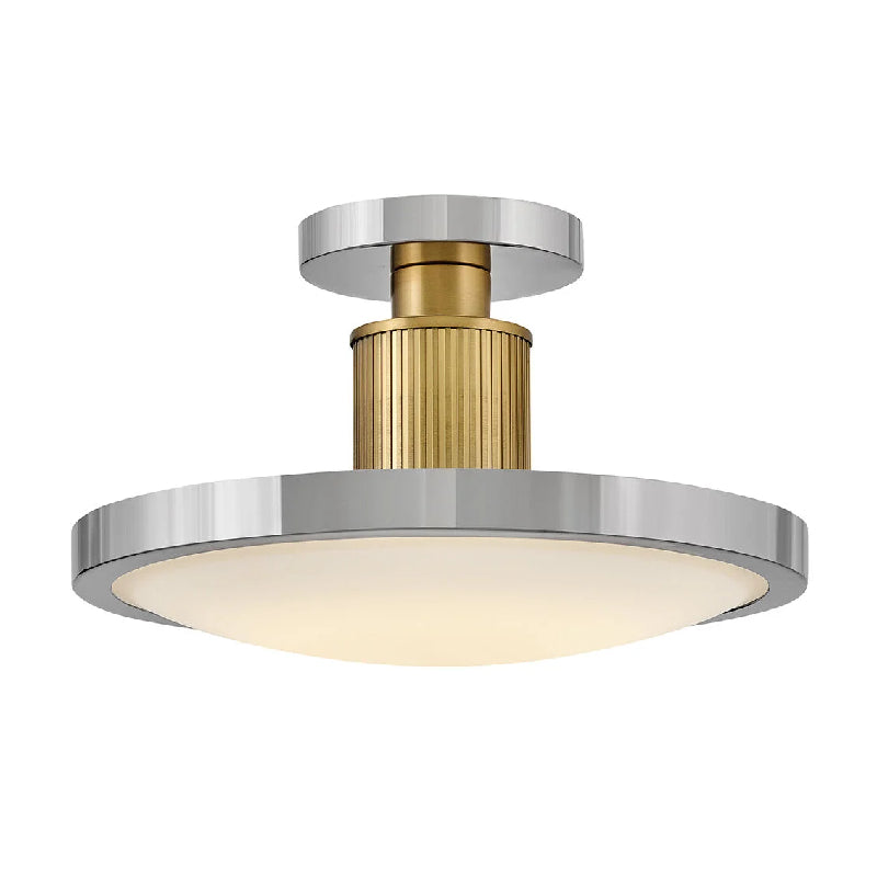 Hinkley 47593 Kiran 1-lt 6" LED Semi-Flush Mount - Polished Nickel