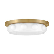 Hinkley 47601 Zoey 1-lt 14" LED Flush Mount - Lacquered Brass