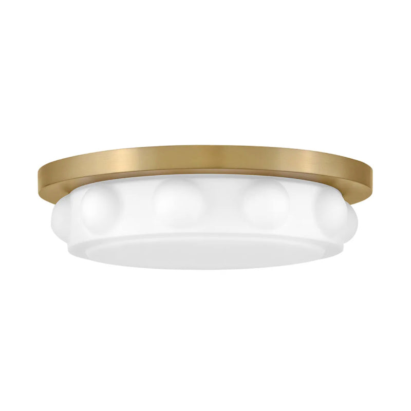 Hinkley 47601 Zoey 1-lt 14" LED Flush Mount - Lacquered Brass