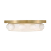 Hinkley 47601 Zoey 1-lt 14" LED Flush Mount - Lacquered Brass
