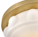 Hinkley 47601 Zoey 1-lt 14" LED Flush Mount - Lacquered Brass