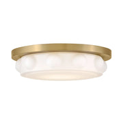 Hinkley 47601 Zoey 1-lt 14" LED Flush Mount - Lacquered Brass