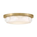 Hinkley 47601 Zoey 1-lt 14" LED Flush Mount - Lacquered Brass