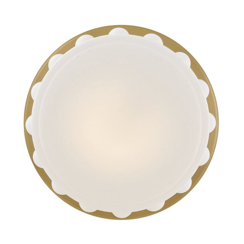 Hinkley 47603 Zoey 1-lt 20" LED Flush Mount - Lacquered Brass