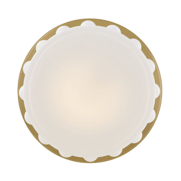 Hinkley 47603 Zoey 1-lt 20" LED Flush Mount - Lacquered Brass