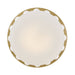 Hinkley 47603 Zoey 1-lt 20" LED Flush Mount - Lacquered Brass