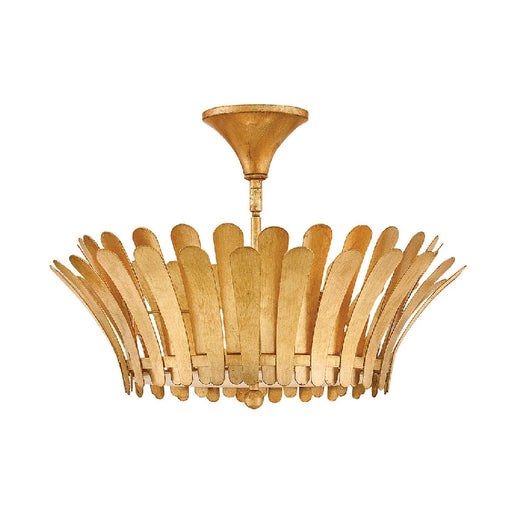 Hinkley 47693 Reina 3-lt 20" LED Semi-Flush Mount - Distressed Brass