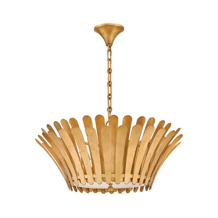Hinkley 47694 Reina 3-lt 26" LED Chandelier - Distressed Brass