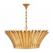 Hinkley 47695 Reina 8-lt 34" LED Tapered Chandelier - Distressed Brass