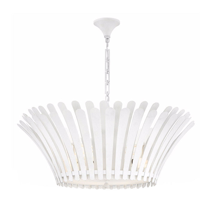 Hinkley 47695 Reina 8-lt 34" LED Tapered Chandelier - Textured Plaster
