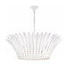 Hinkley 47695 Reina 8-lt 34" LED Tapered Chandelier - Textured Plaster