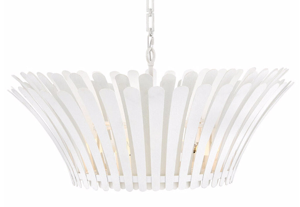 Hinkley 47695 Reina 8-lt 34" LED Tapered Chandelier - Textured Plaster