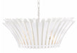 Hinkley 47695 Reina 8-lt 34" LED Tapered Chandelier - Textured Plaster