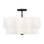 Hinkley 47733 Gwen 4-lt 20" LED Semi-Flush Mount - Black