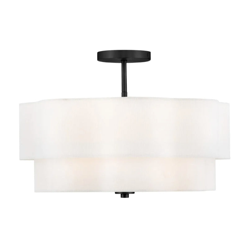 Hinkley 47733 Gwen 4-lt 20" LED Semi-Flush Mount - Black