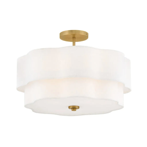 Hinkley 47733 Gwen 4-lt 20" LED Semi-Flush Mount - Lacquered Brass