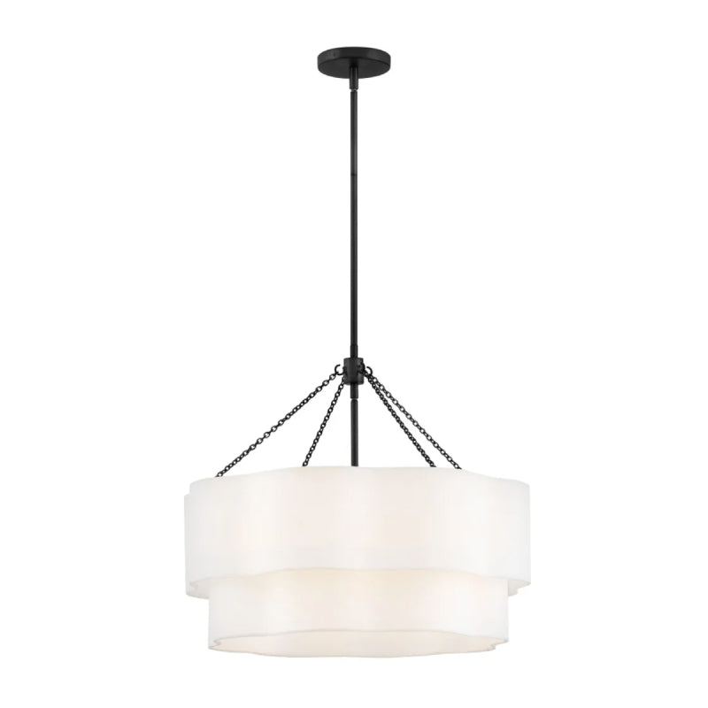 Hinkley 47734 Gwen 5-lt 24" LED Chandelier - Black