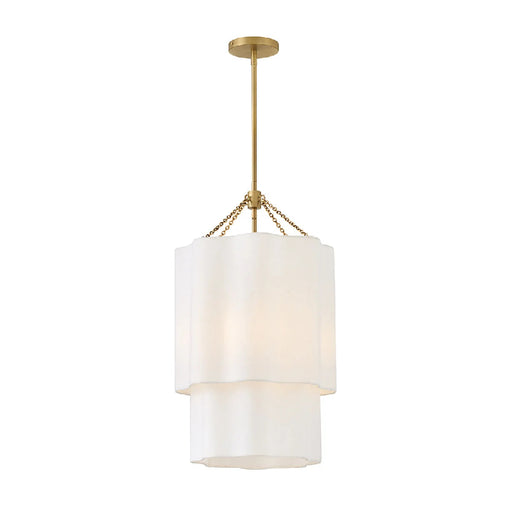 Hinkley 47737 Gwen 4-lt 16" LED Pendant - Lacquered Brass
