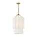Hinkley 47737 Gwen 4-lt 16" LED Pendant - Lacquered Brass