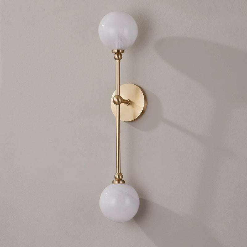 Hudson Valley 4802 Andrews 2-lt 24" Tall LED Wall Sconce-Aged Brass