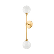 Hudson Valley 4802 Andrews 2-lt 24" Tall LED Wall Sconce-Aged Brass