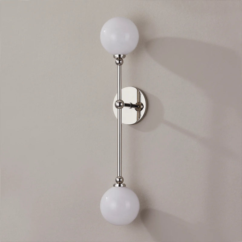 Hudson Valley 4802 Andrews 2-lt 24" Tall LED Wall Sconce-Polished Nickel