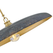 Hinkley 48167 Sadie 1-lt 18" LED Chandelier - Lacquered Brass with Antique Verdigris accents