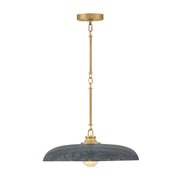 Hinkley 48167 Sadie 1-lt 18" LED Chandelier - Lacquered Brass with Antique Verdigris accents