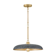 Hinkley 48167 Sadie 1-lt 18" LED Chandelier - Lacquered Brass with Antique Verdigris accents