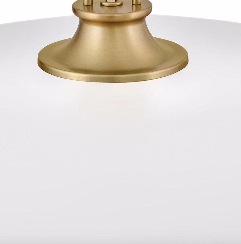 Hinkley 48167 Sadie 1-lt 18" LED Chandelier - Lacquered Brass with Chalk White accents
