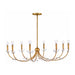 Hinkley 48288 Aliso 8-lt 42" LED Chandelier