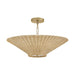 Hinkley 48457 Delia 4-lt 24" LED  Small Convertible Chandelier - Heritage Brass / Natural