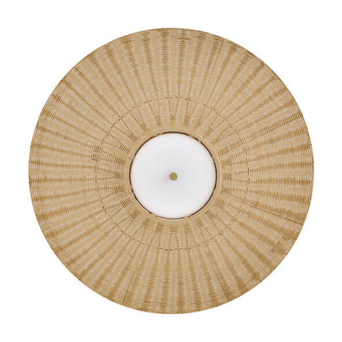 Hinkley 48457 Delia 4-lt 24" LED  Small Convertible Chandelier - Heritage Brass / Natural