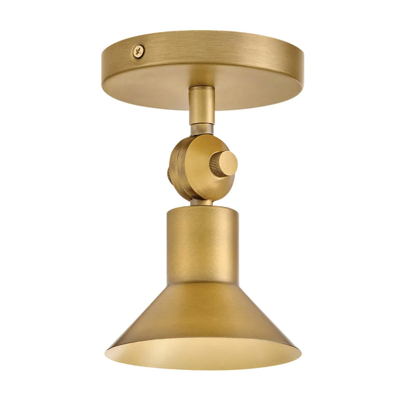 Hinkley 48490 Dom 1-lt 7" LED Adjustable Wall Sconce - Heritage Brass