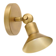 Hinkley 48490 Dom 1-lt 7" LED Adjustable Wall Sconce - Heritage Brass