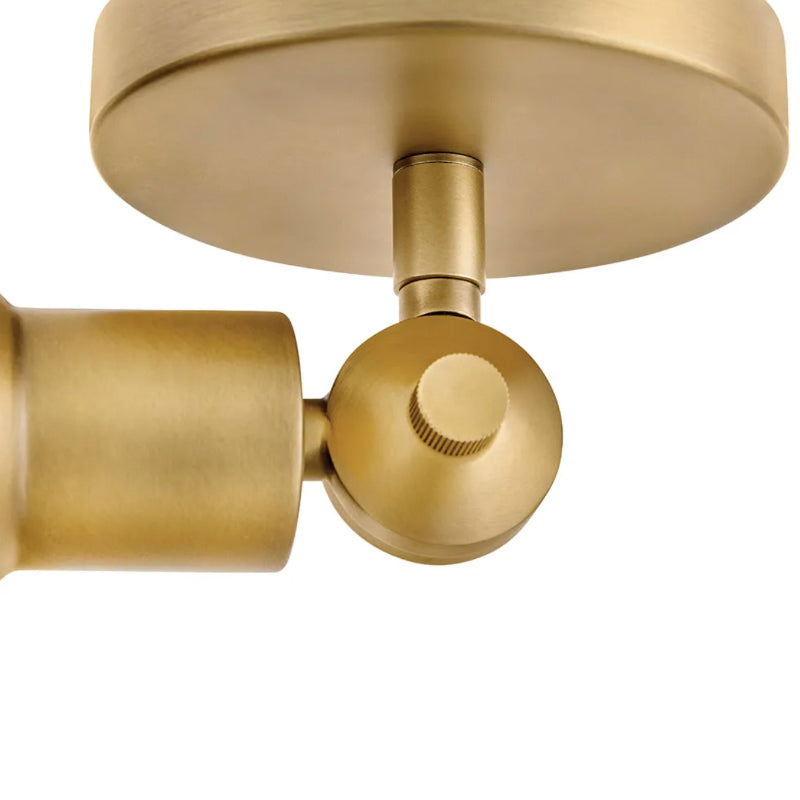 Hinkley 48490 Dom 1-lt 7" LED Adjustable Wall Sconce - Heritage Brass