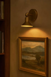 Hinkley 48490 Dom 1-lt 7" LED Adjustable Wall Sconce - Heritage Brass